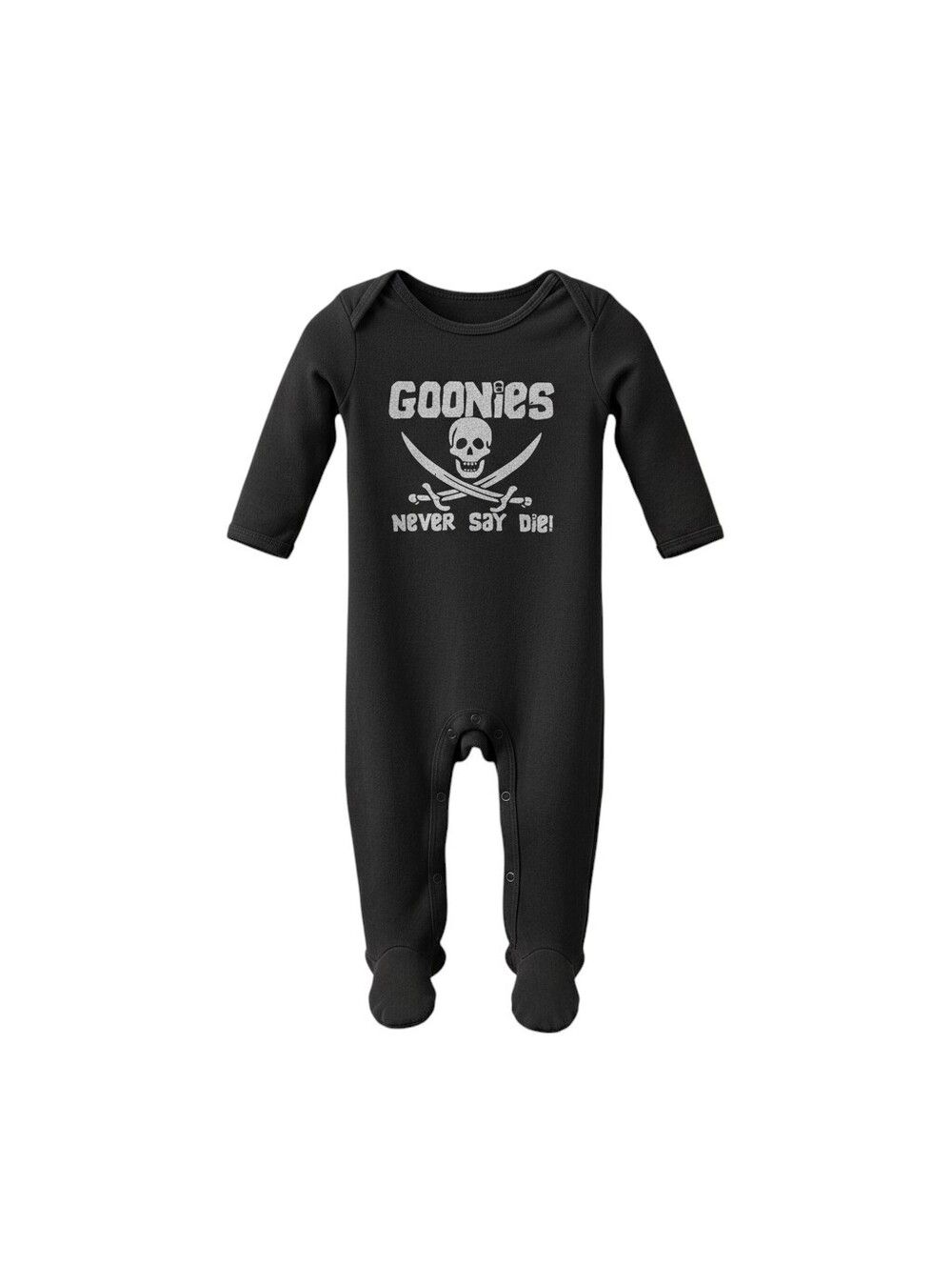 Goonies Long Sleeve Onesie Never Say Die 12 Month Halloween Cosplay Retro Pirate